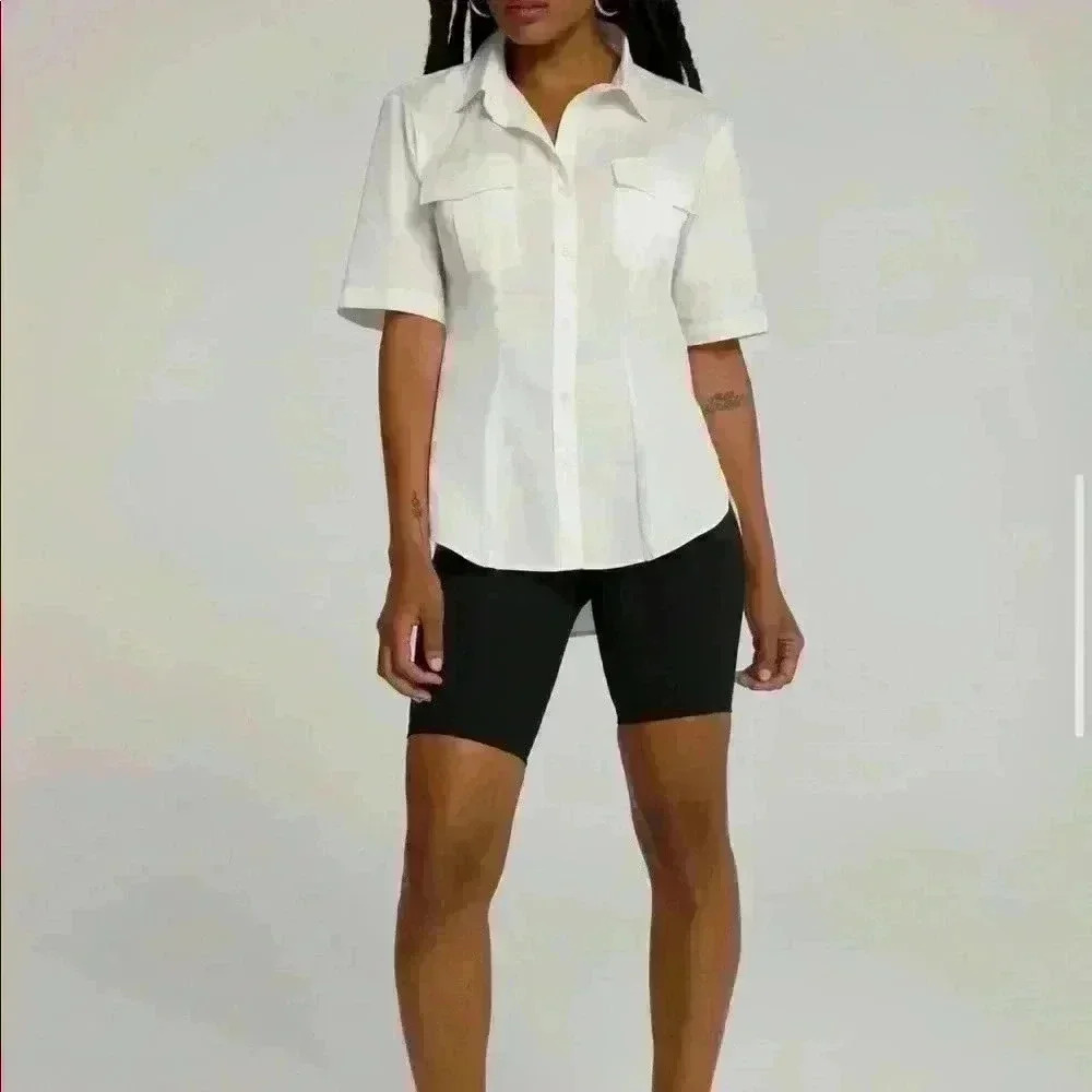 Cinched Tunic Shirt by Good American! - Picture 3 of 5